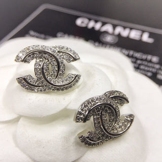 Crystal Double C Earrings