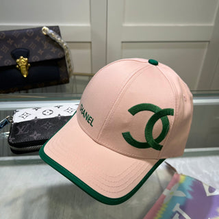 Fashion solid color double C baseball cap
