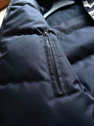 Reversible Cropped Down Jacket Women's Loose Reversible Puffer