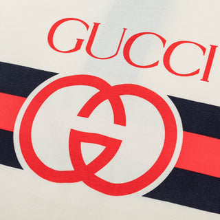New Striped Double G Letter Logo Short-Sleeved T-Shirt